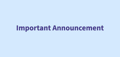 Important Announcement